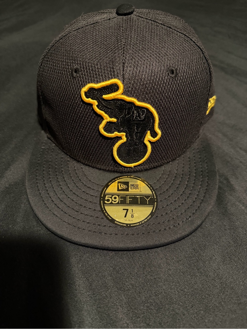 New Era Black and Yellow 59FIFTY Fitted Hat